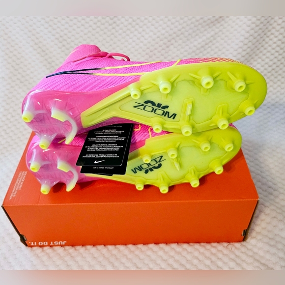 Nike Zoom Mercurial Superfly 9 Elite AG-Pro “Pink Blast” FD0245-605 Men Size 10 - Picture 9 of 11
